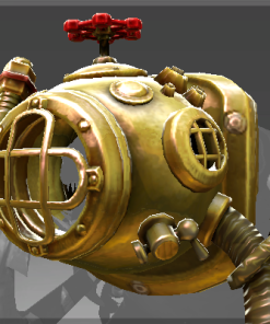 Inscribed Golden Floodmask