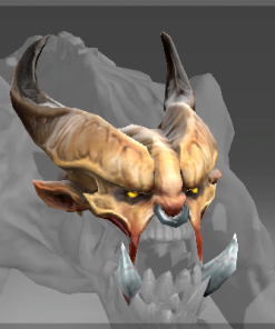 Inscribed Horned Visage of the Ravenous Fiend